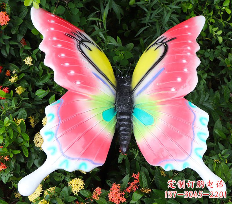 南阳豪华蝴蝶彩绘树脂雕塑