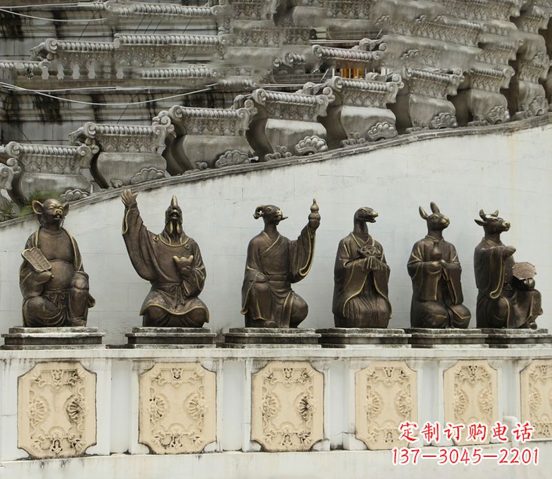 南阳十二生肖铜雕塑定制