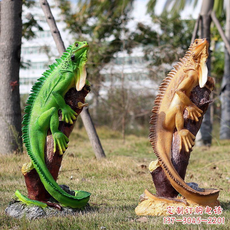 南阳仿真蜥蜴雕塑摆件