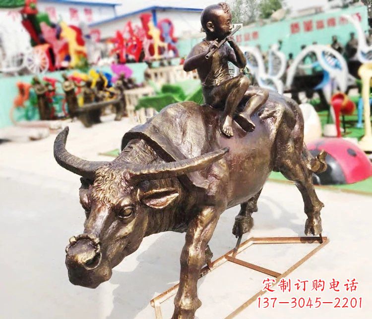 南阳牛郎雕塑精美绝伦的铜雕艺术
