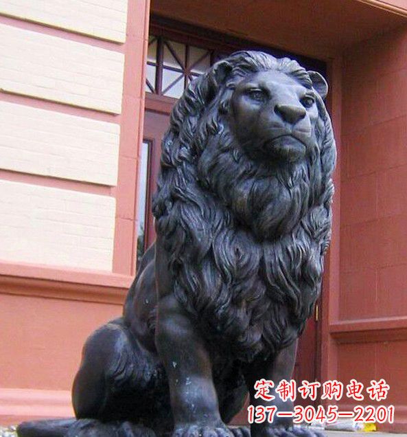 南阳非洲狮子铜雕塑精美雕刻,精美绝伦