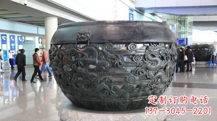 南阳建筑与自然的和谐景观水缸雕塑