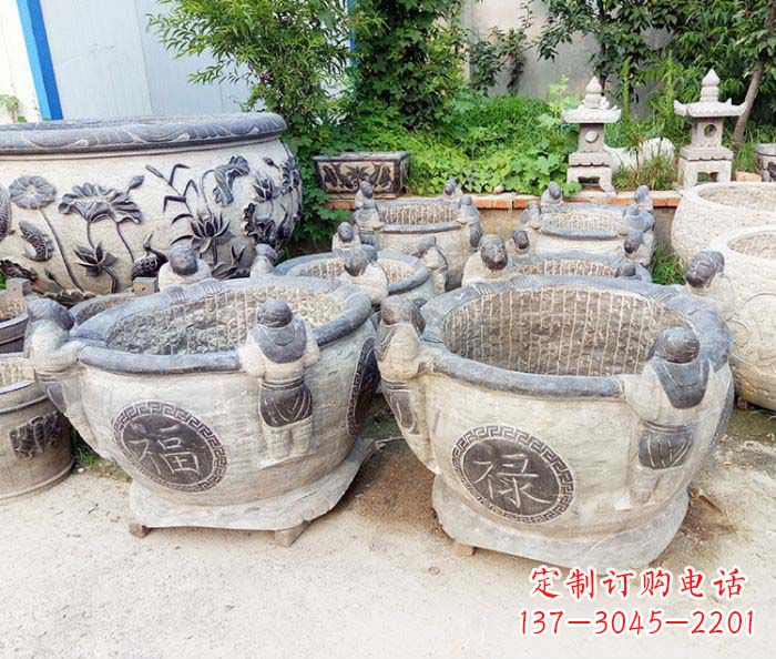 南阳福禄招财石雕水缸