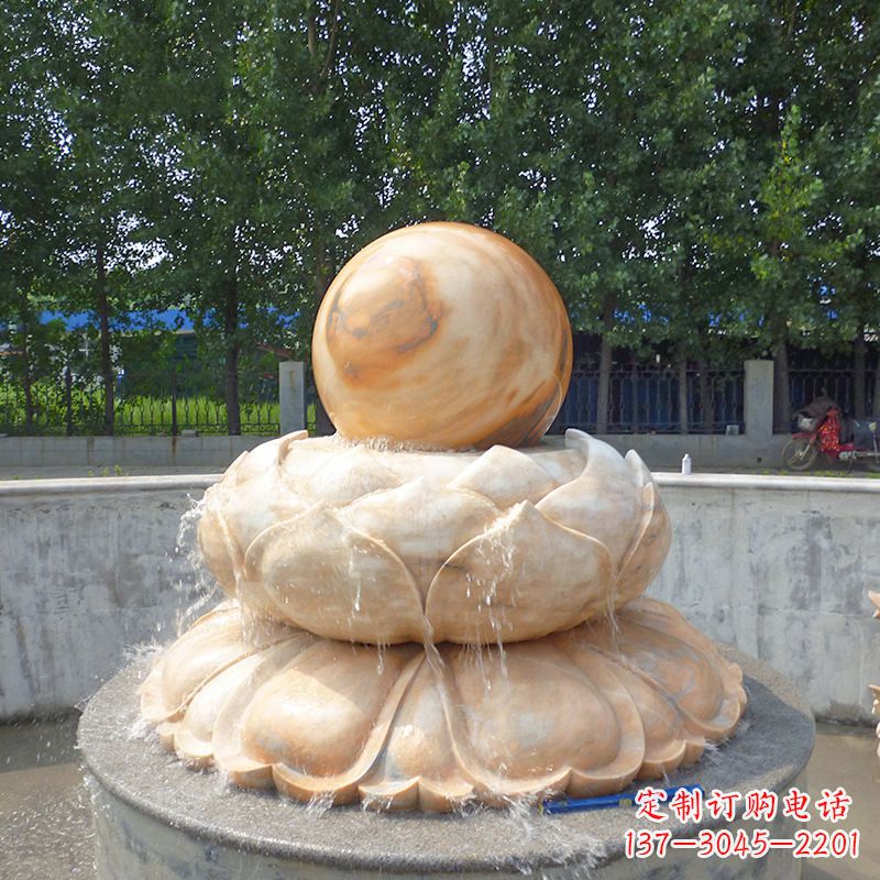 南阳高档石制风水球雕塑让您的空间充满风水之力