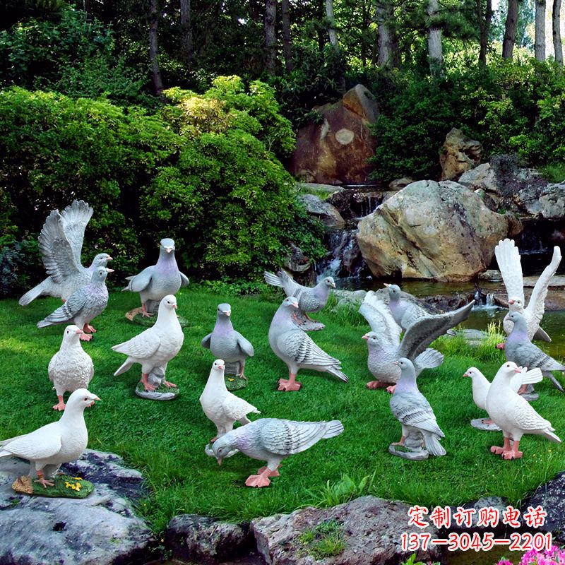 南阳精致鸽子不锈钢雕塑