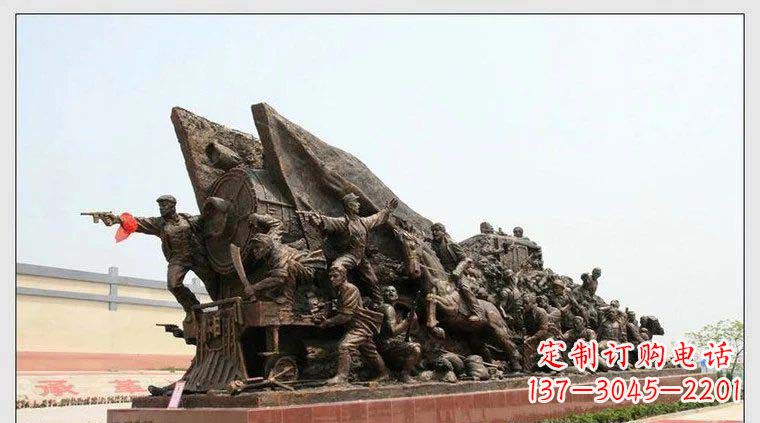 南阳纪念革命战士铜雕