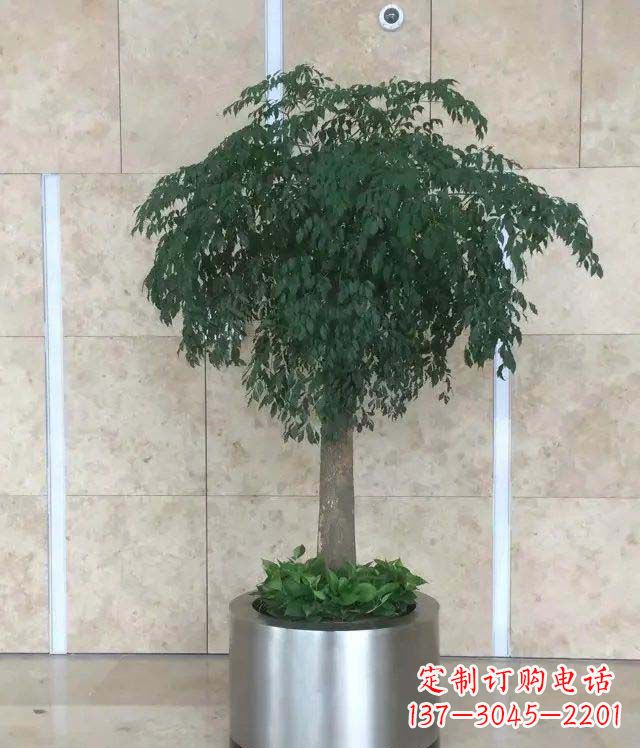 南阳特色铜质花盆装饰雕塑