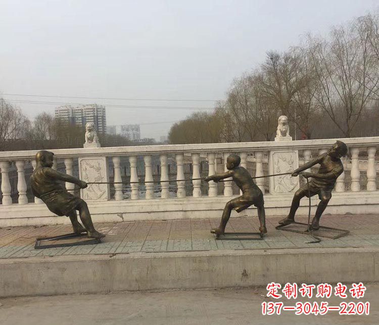 南阳中领雕塑 | 铜雕像,营造欢乐的童年回忆