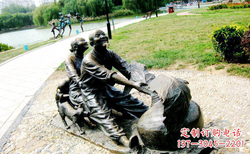 南阳新颖可爱的铜雕萝卜小品