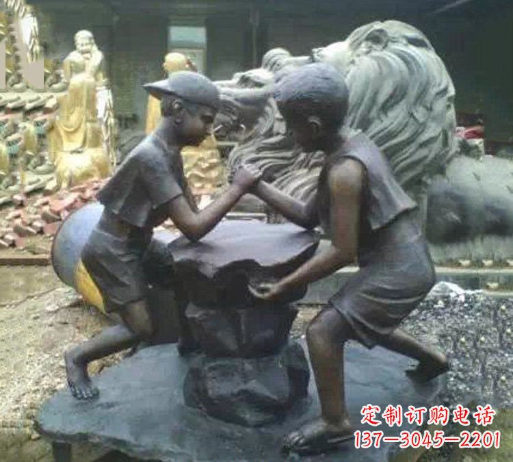 南阳非凡童趣,精致儿童铜雕