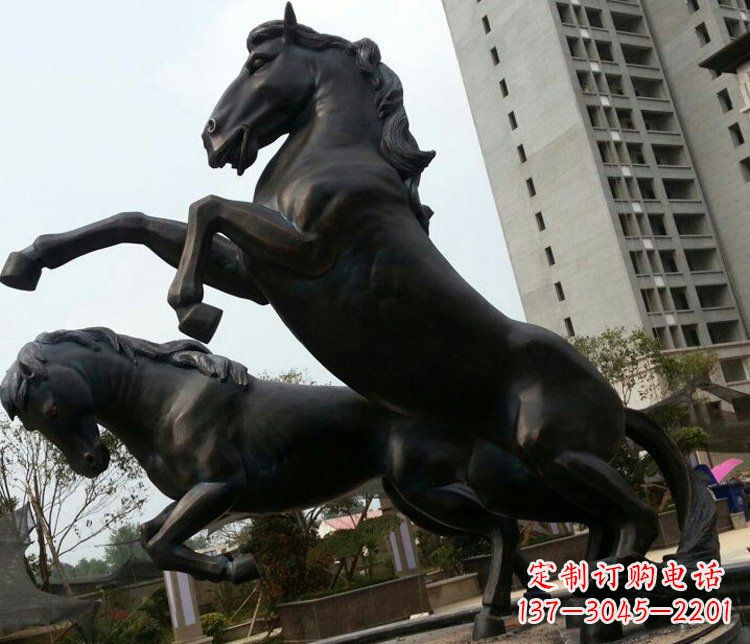 南阳高雅实木动物雕塑
