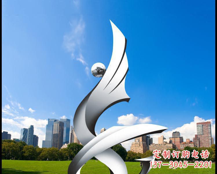 南阳优雅贵族不锈钢凤凰雕塑