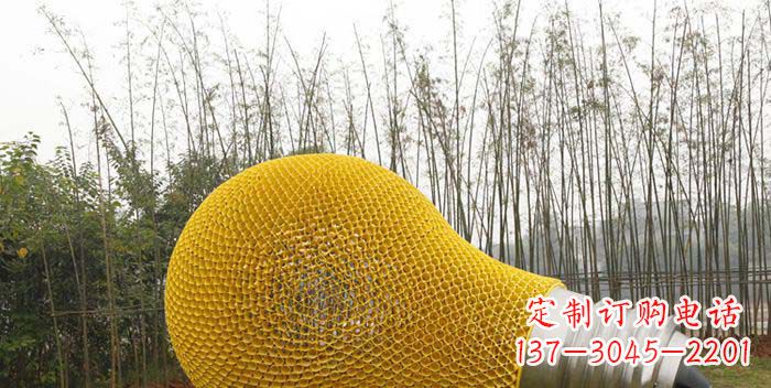 南阳大型不锈钢灯泡雕塑
