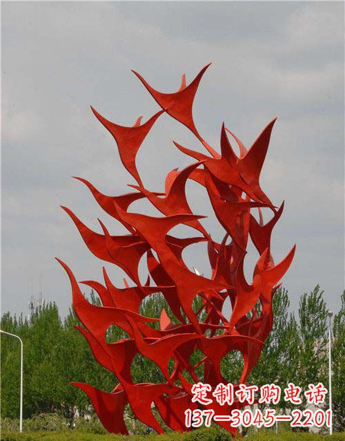 南阳不锈钢天鹅雕塑,唤醒公园景观