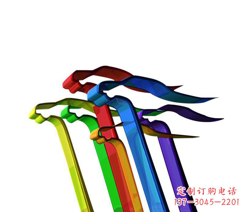 南阳欣赏性强的不锈钢飞翔飘带景观雕塑