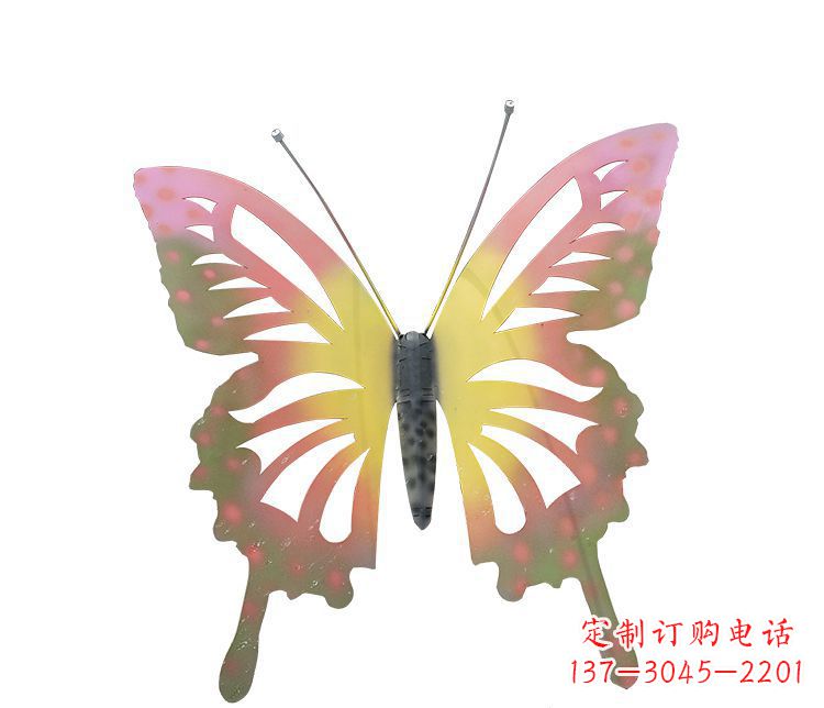 南阳梦幻缤纷不锈钢蝴蝶摆件雕塑