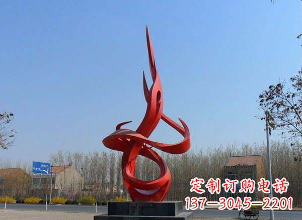 南阳不锈钢火苗经典建筑雕塑