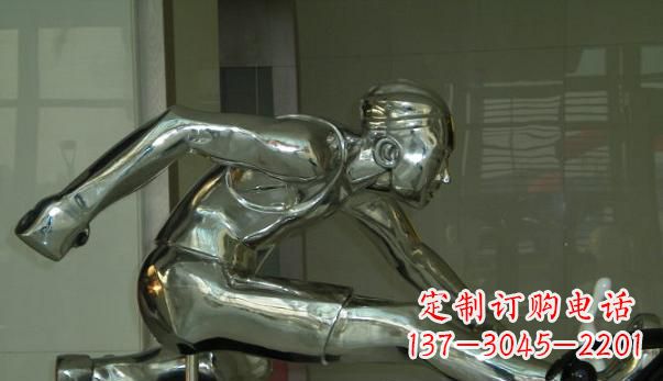南阳不锈钢运动员雕塑