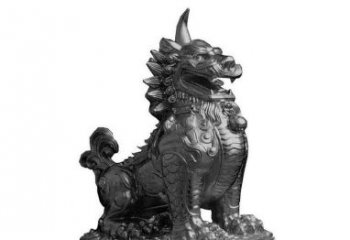 南阳独角兽铜雕塑，精美细腻传统工艺