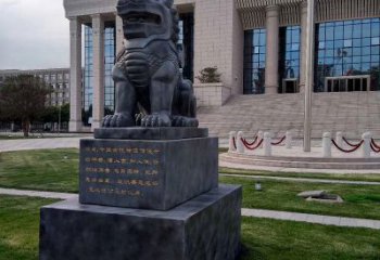 南阳法院神兽獬豸雕塑--正大光明庇护激励雕塑
