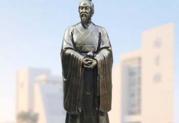 南阳仿铜玻璃钢扁鹊雕塑