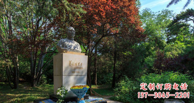 南阳精致无缝蔡元培胸像石雕