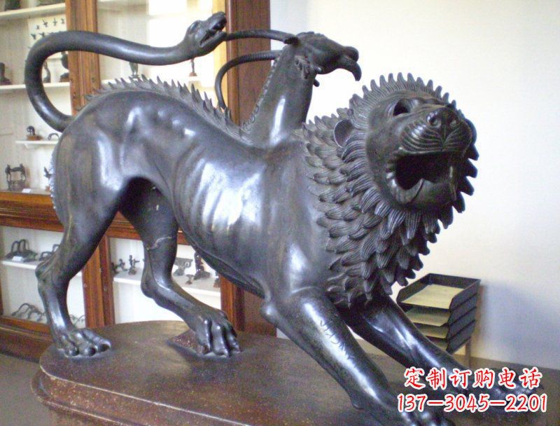 南阳精美羚羊铜雕塑