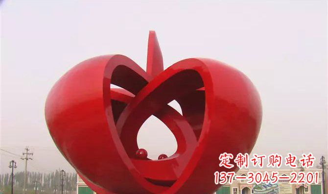 南阳果实不锈钢雕塑