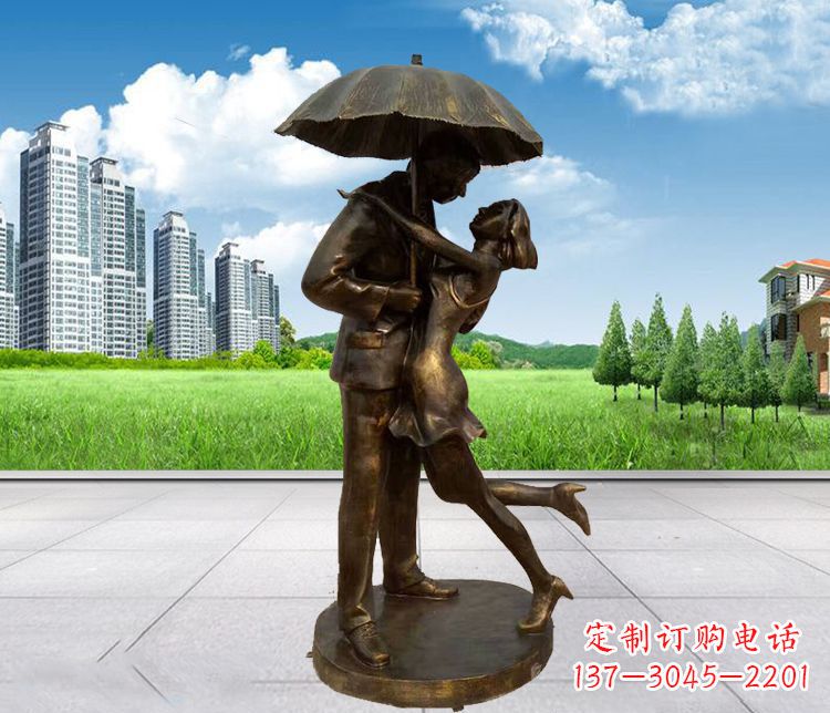 南阳情侣铜雕,浪漫定制
