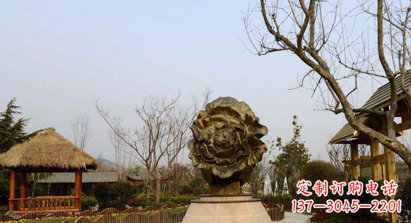 南阳公园大白菜景观铜雕