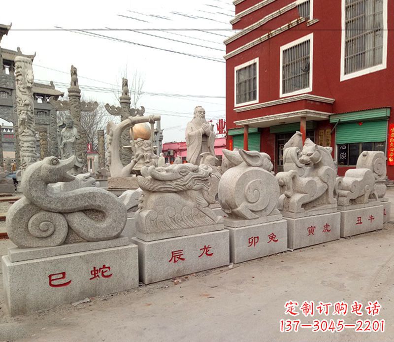 南阳产品名称公园动物大理石雕塑