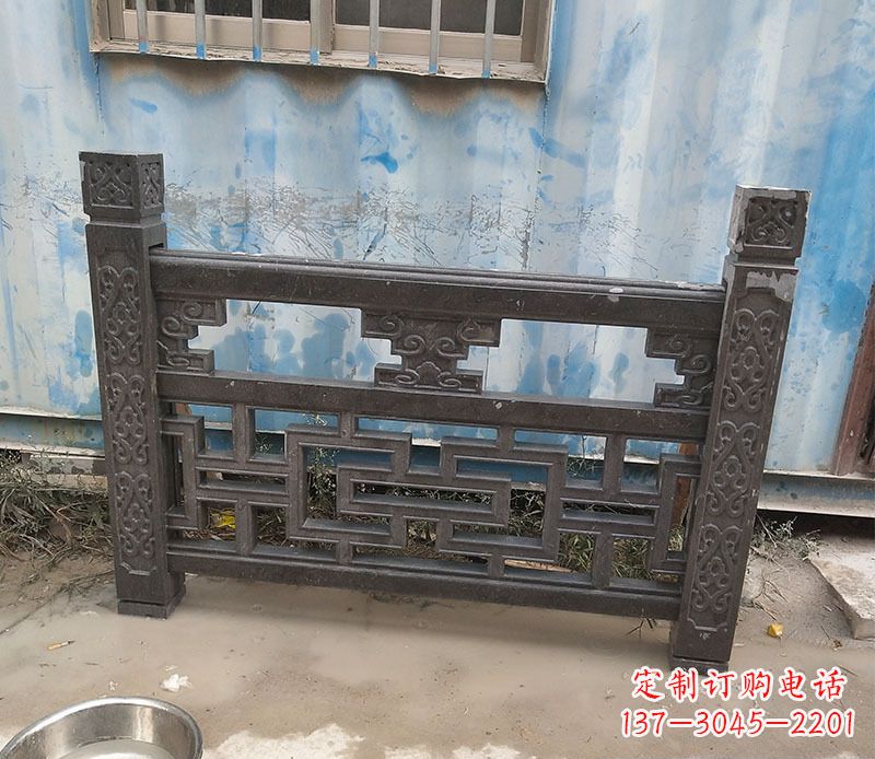 南阳集乐馆大理石栏板雕塑