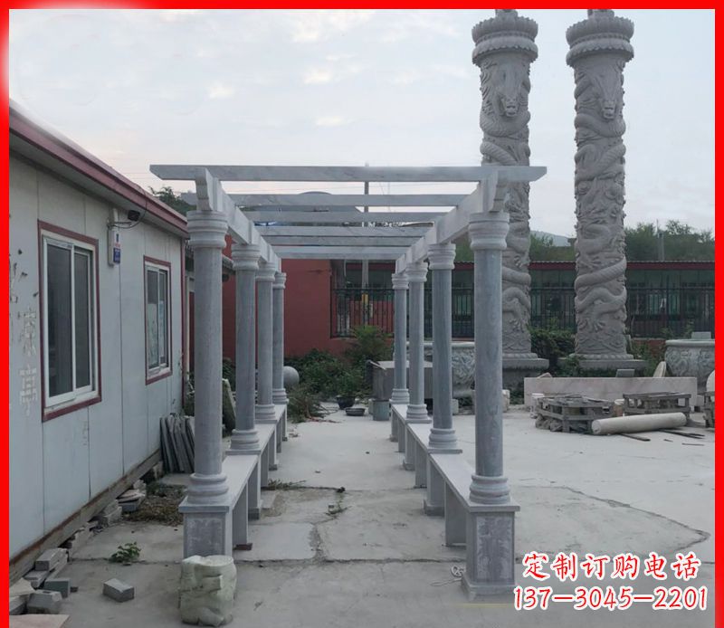 南阳公园大理石石雕长廊 (3)