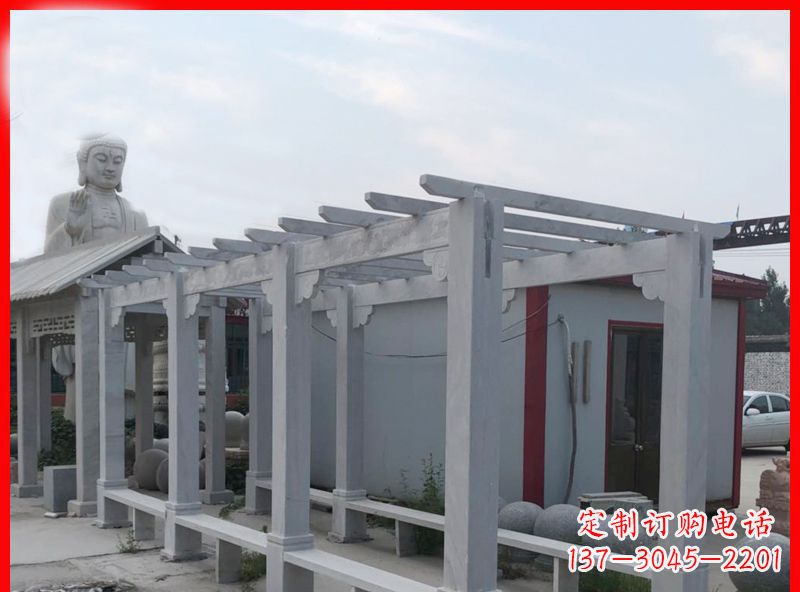 南阳公园大理石石雕长廊 (2)