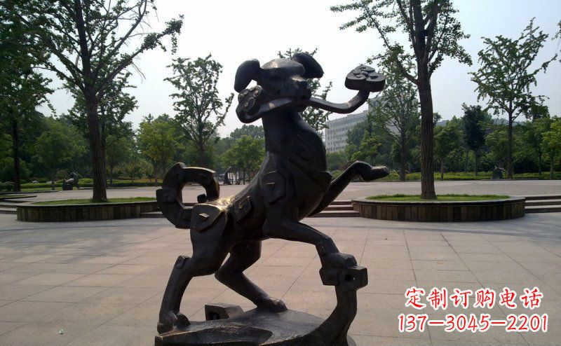 南阳中领雕塑狗动物铜雕