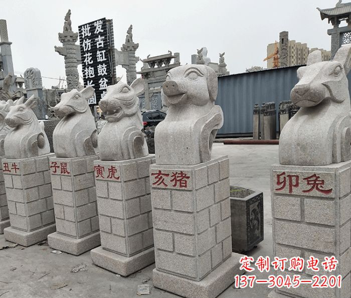 南阳动物石雕,精美而精致