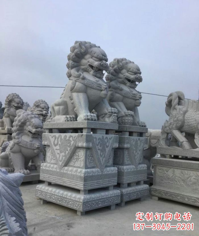 南阳大理石狮子石雕