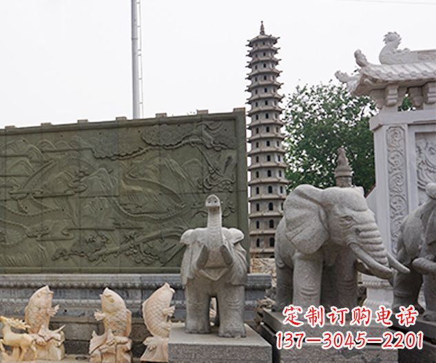 南阳艺术级大象石雕