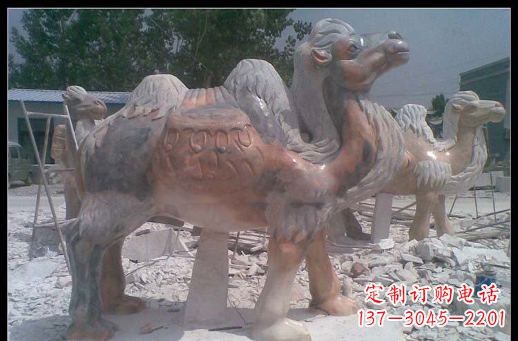 南阳公园动物骆驼石雕222