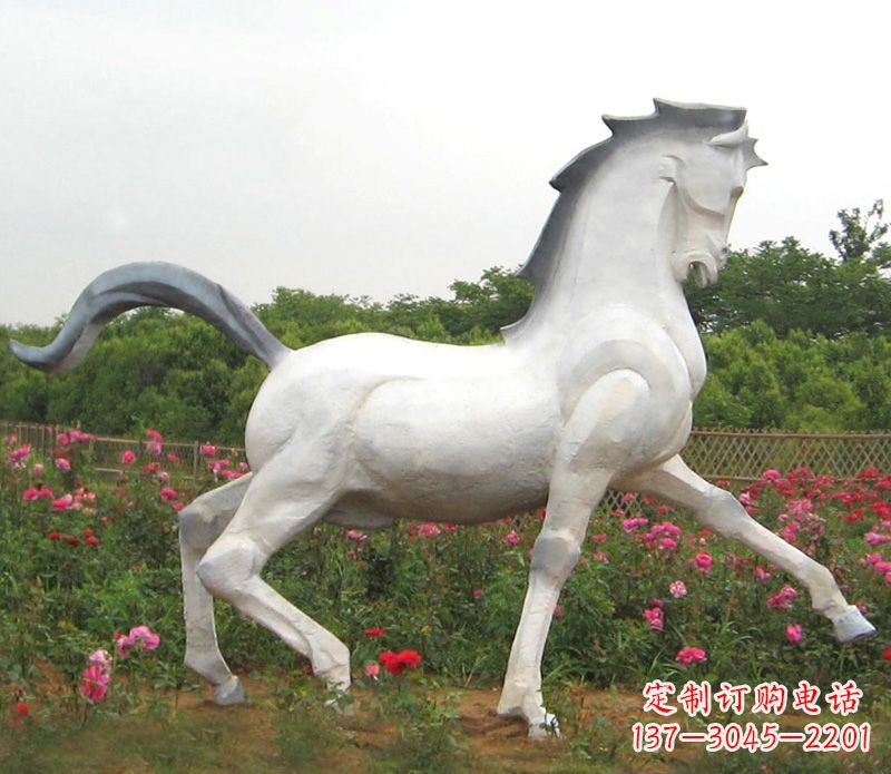 南阳公园动物石雕马