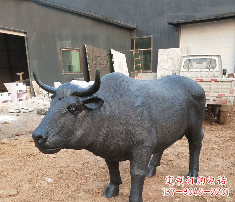 南阳公园动物铜雕牛