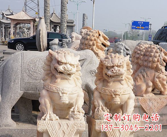 南阳中领雕塑狮子石雕,传承经典,赋予新生