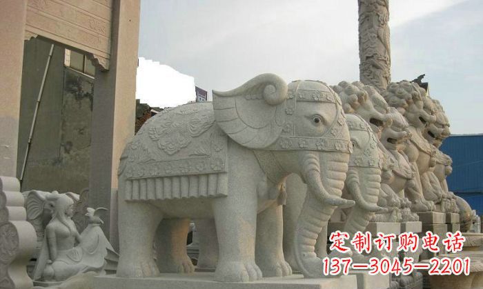 南阳产品名称优雅雕塑大象招财雕塑