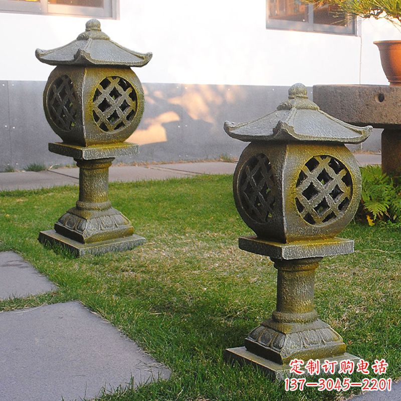 南阳公园仿古石灯笼