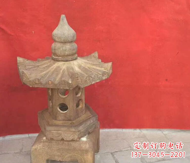 南阳公园仿古石灯石雕