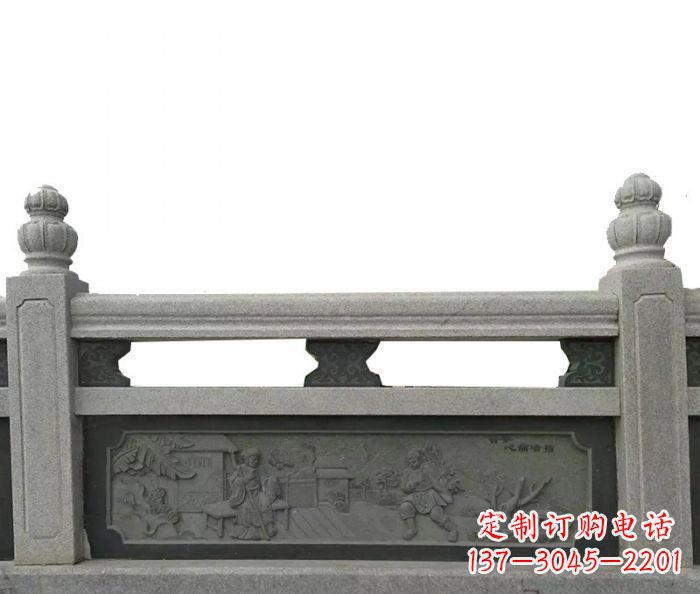 南阳公园仿古石雕栏板
