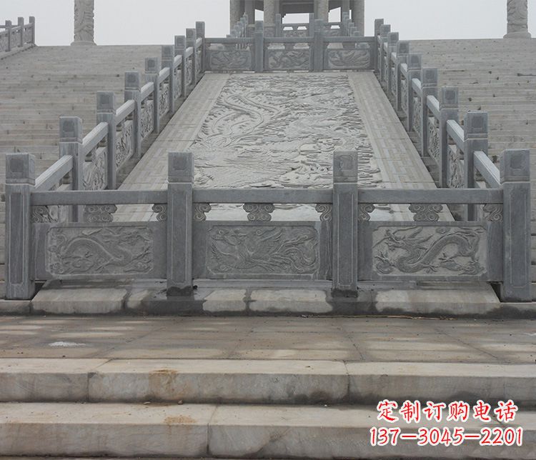 南阳公园仿古石栏板景观石雕 (6)