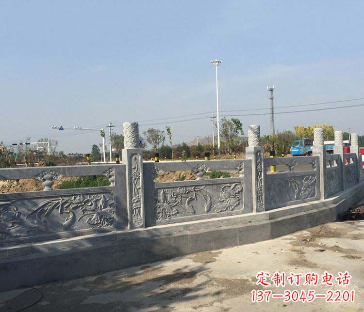 南阳公园仿古石栏板景观石雕 (4)