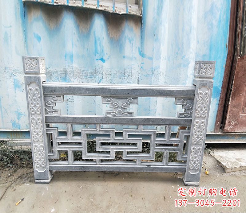 南阳公园仿古石栏板景观石雕 (7)