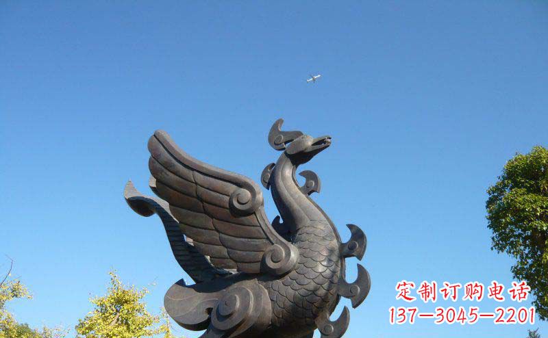 南阳艺术雕塑 | 公园凤凰铜雕